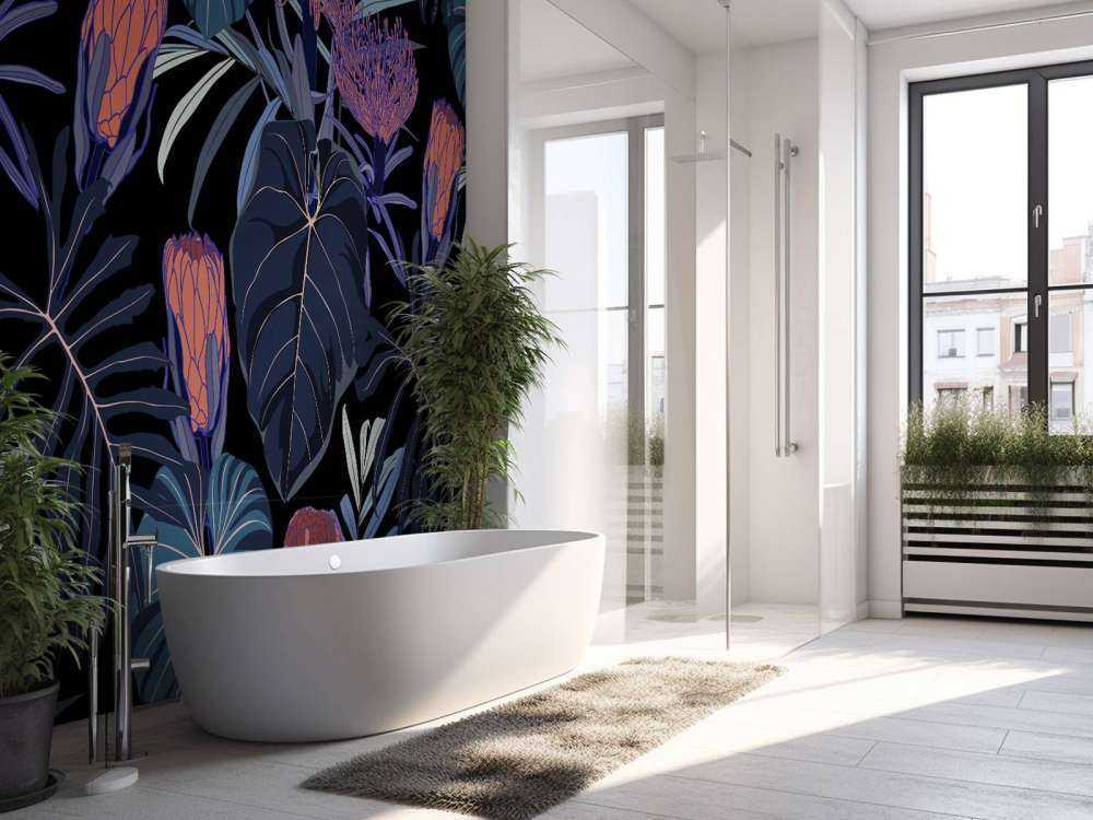 Patroon met tropische planten