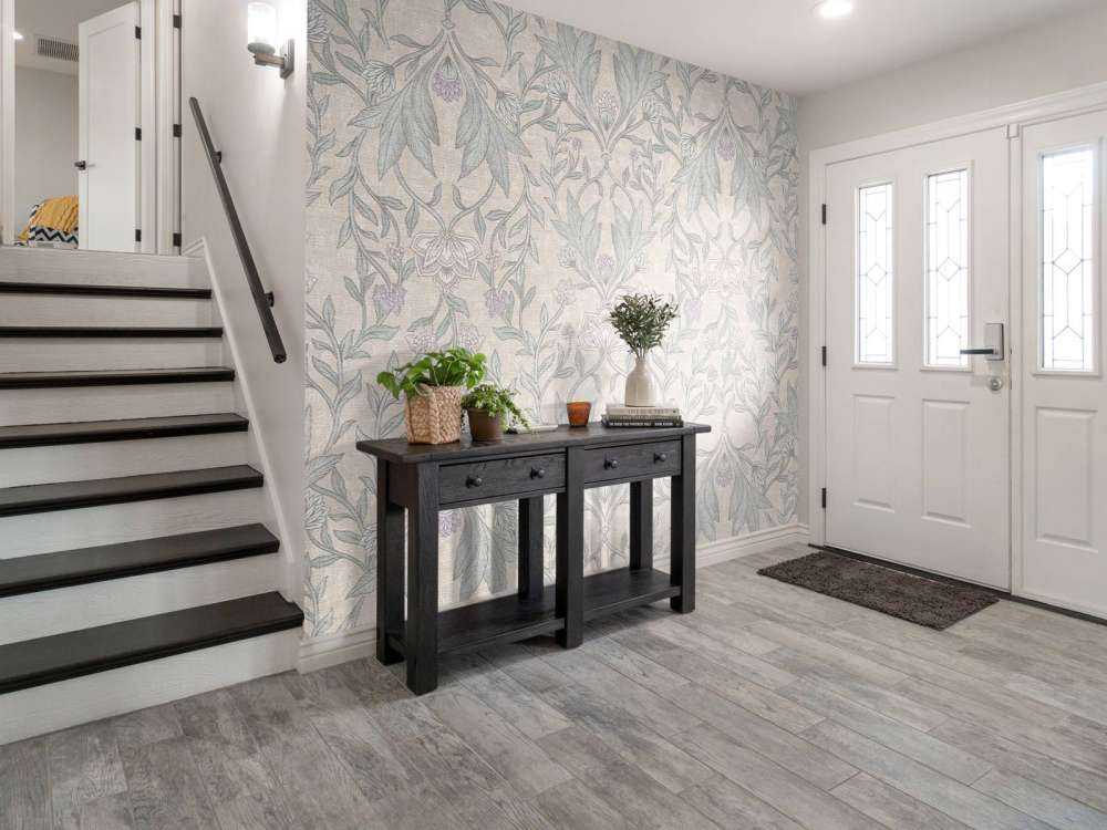 Morris bloemen damask - neutral beige