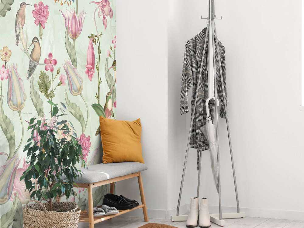 Spring Hummingbird Symphony - Mint Green Harmony