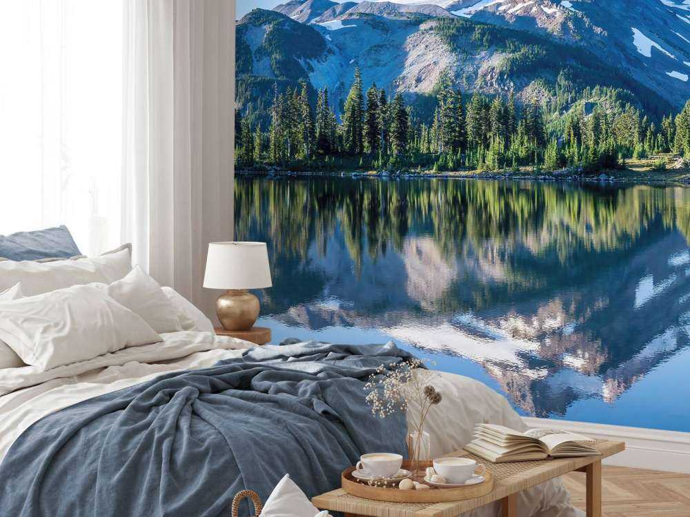 Fotobehang bergen sneeuw