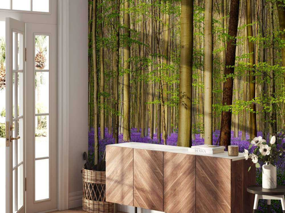 Bos met boshyacinten