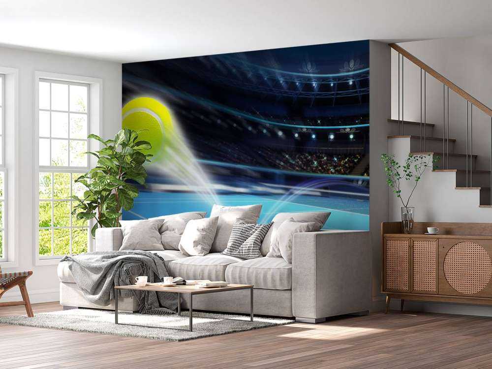 Stuiterende tennisbal