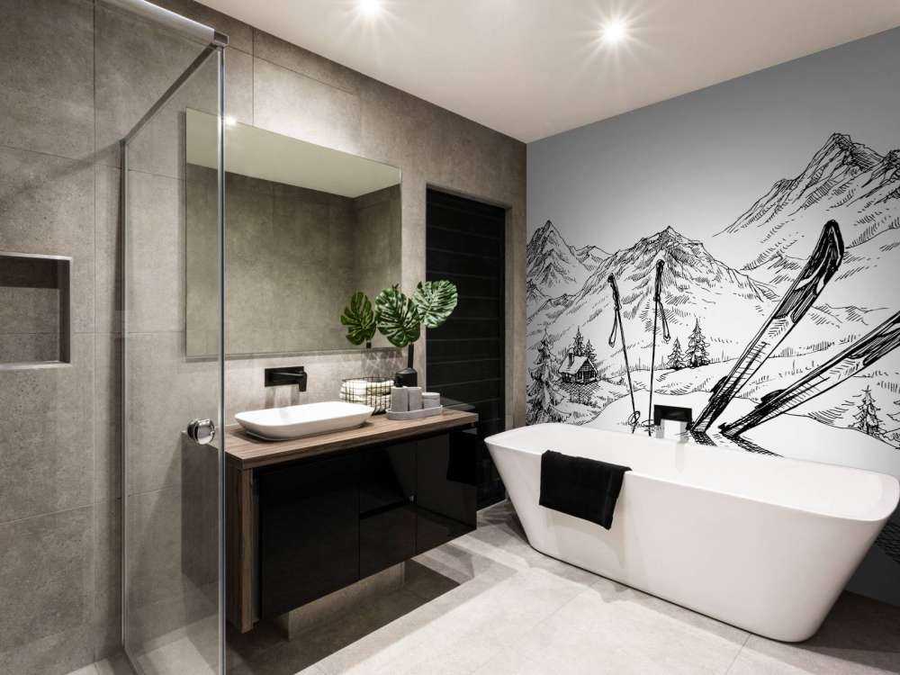 Wintersport tekening