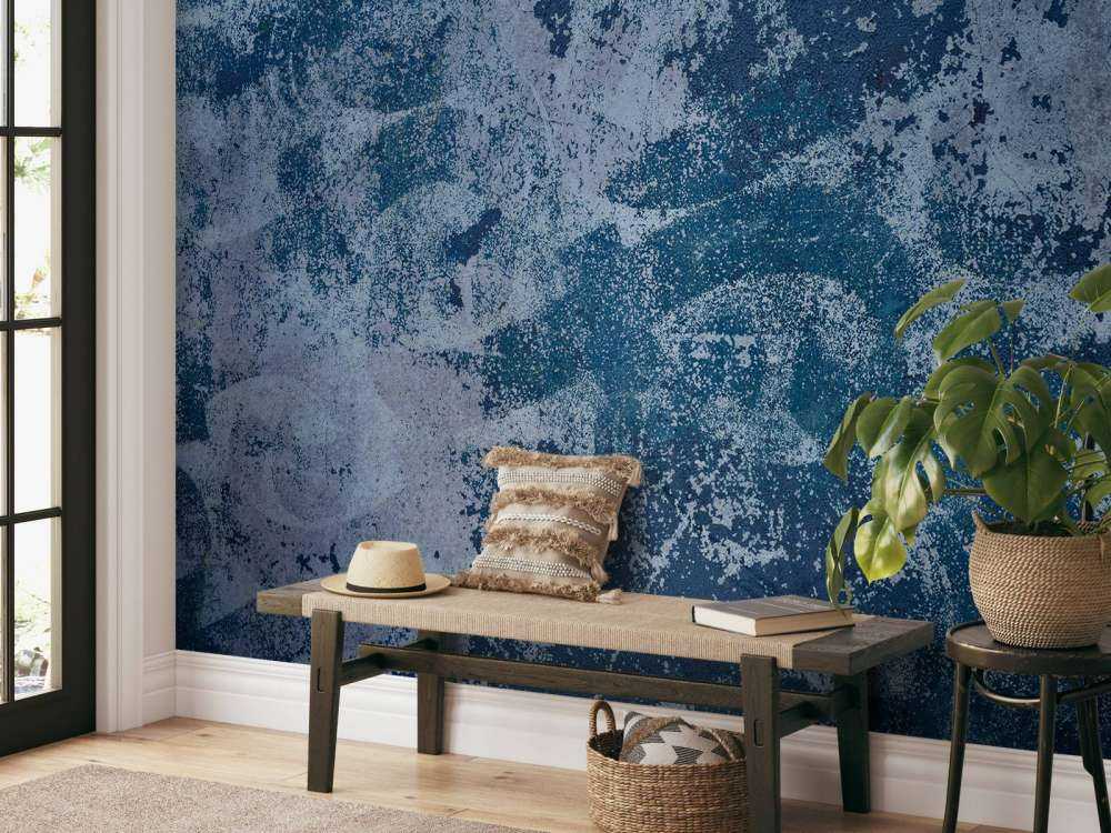 Verweerde muurschildering