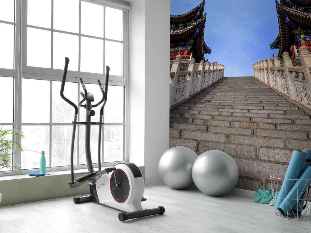 Trap naar Chinese tempel