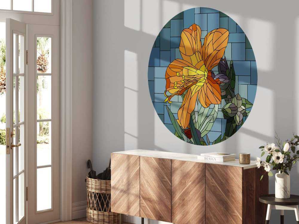 Kleurrijke oranje bloem