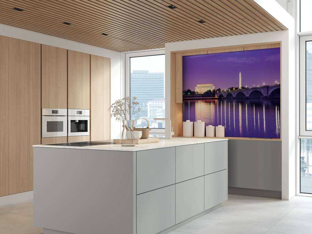 Washington met een paars effect