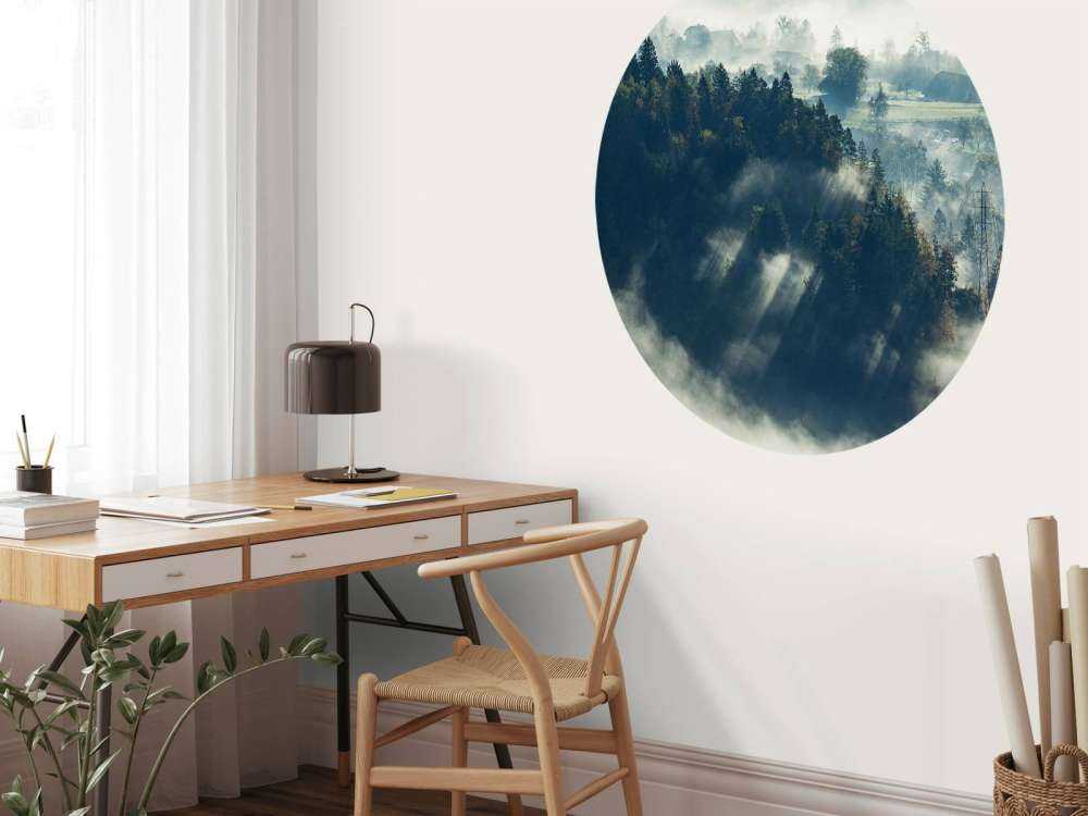 Mistig landschap