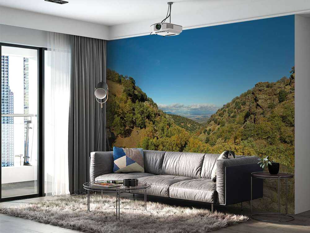 Kijkje door het berglandschap