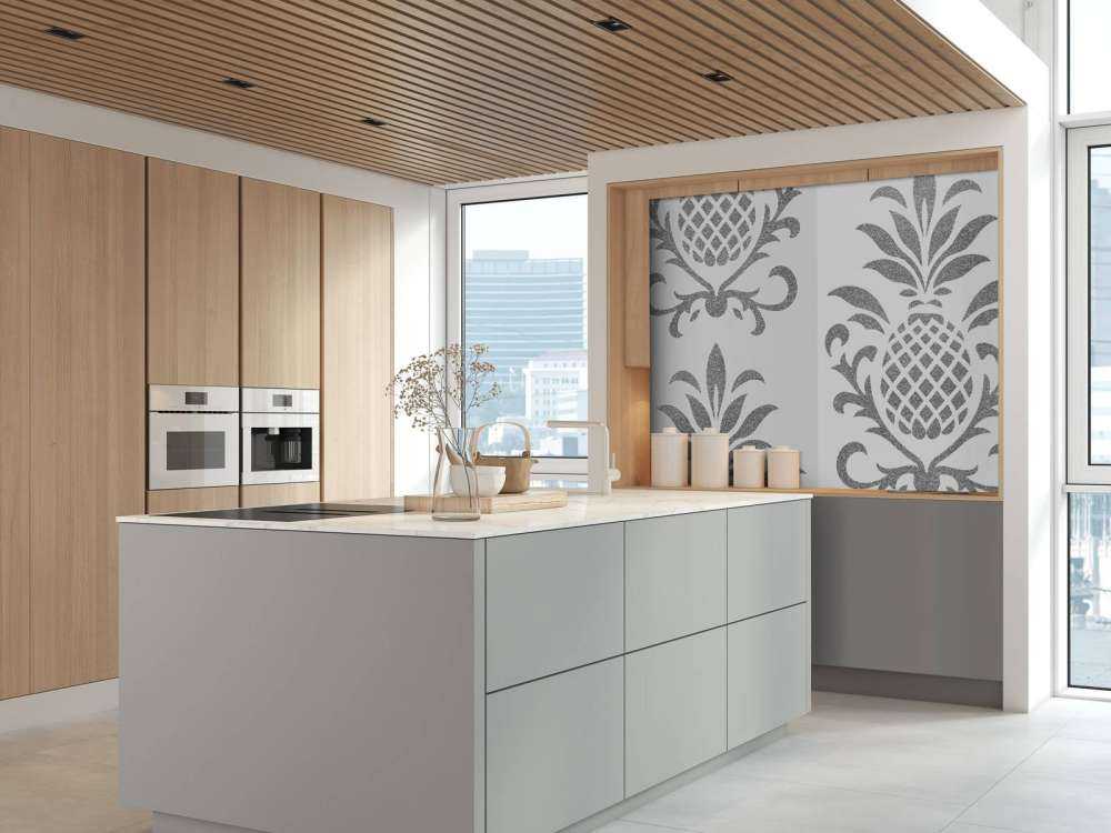 Royal Pineapple Elegance Silver Grey