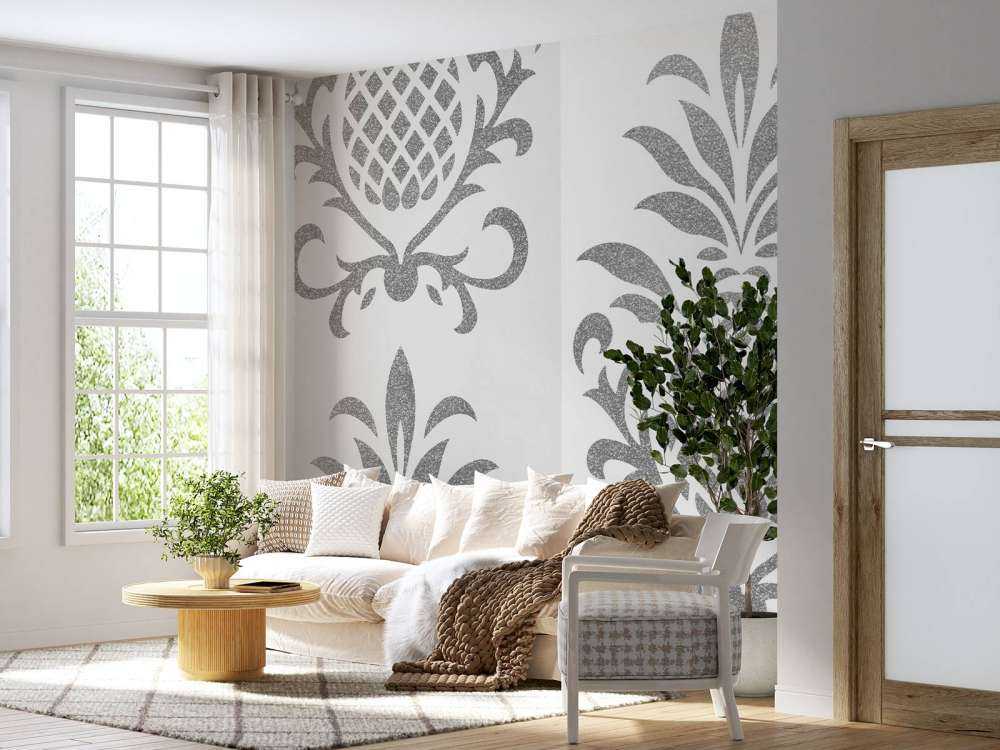 Royal Pineapple Elegance Silver Grey