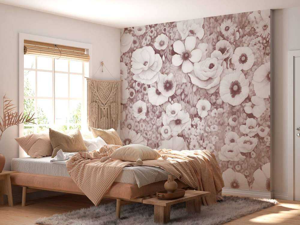 Poppy Tale Monochrome Bordeaux