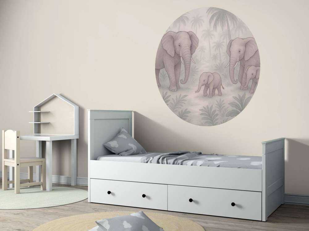 Olifantenfamilie in de jungle