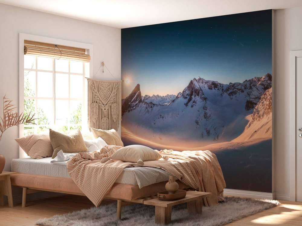 Maanlicht over stille bergpas