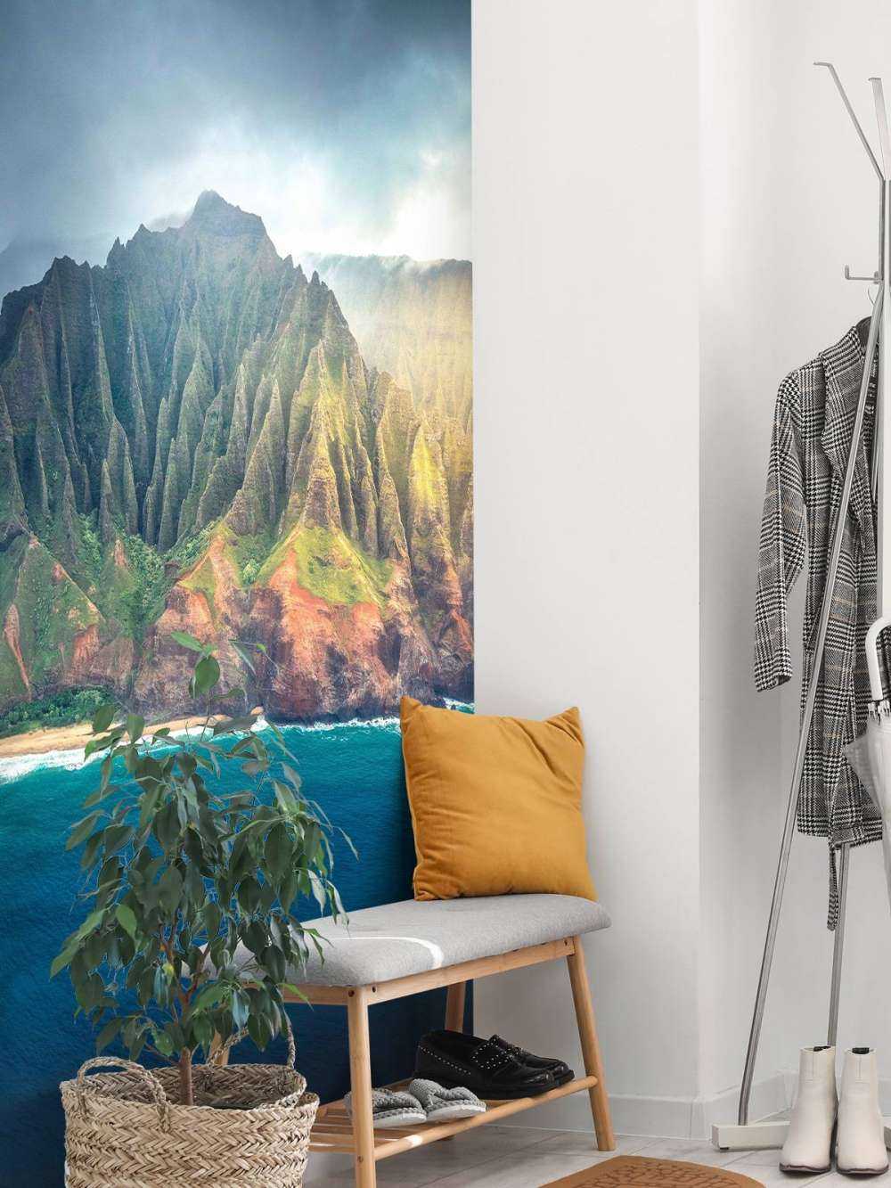 Zonlicht op tropische kliffen