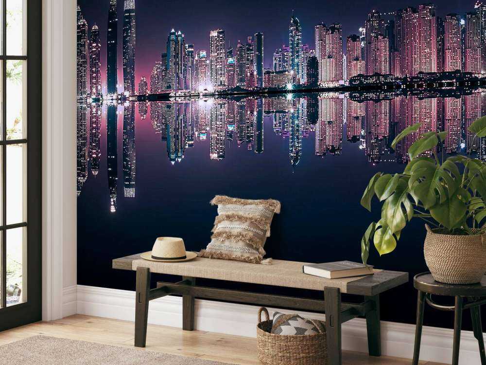 Nachtlicht boven stille wateren