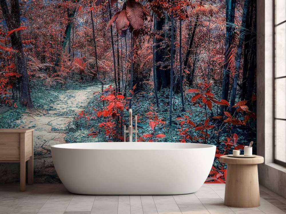 Dieprood pad door droomwoud