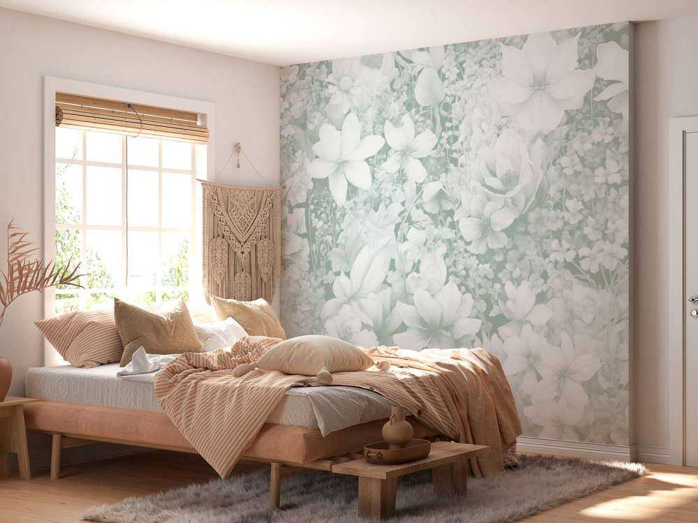 Flower festivalSEAMLESS Pale Blue