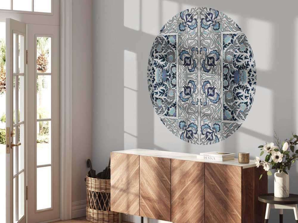 Ornamentale bloemen in art nouveau
