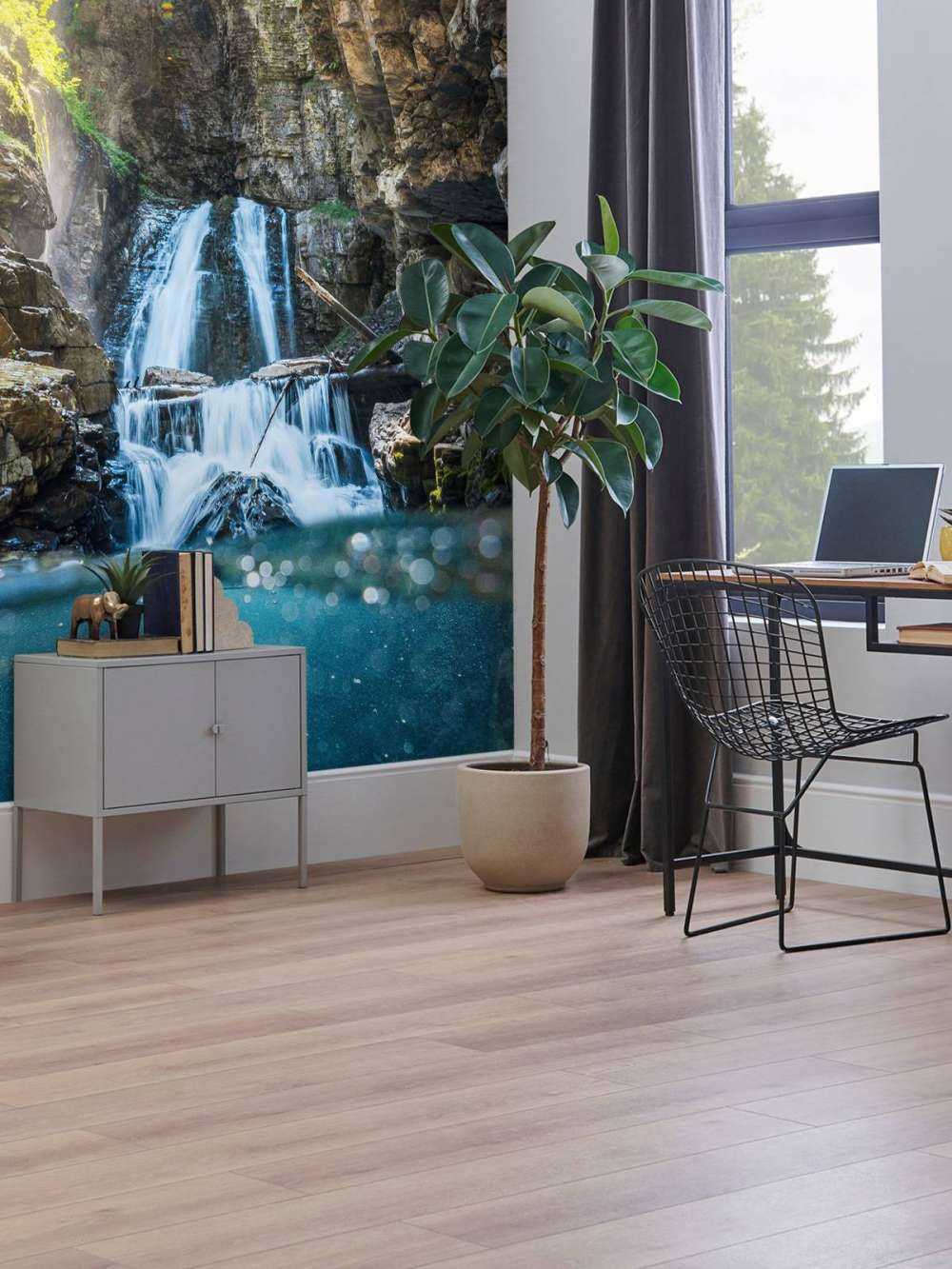 Zonlicht Op Bergwaterval