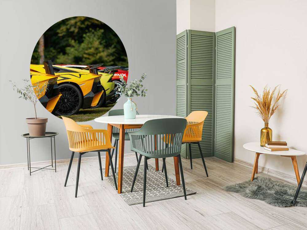 Supercars collectie in de natuur