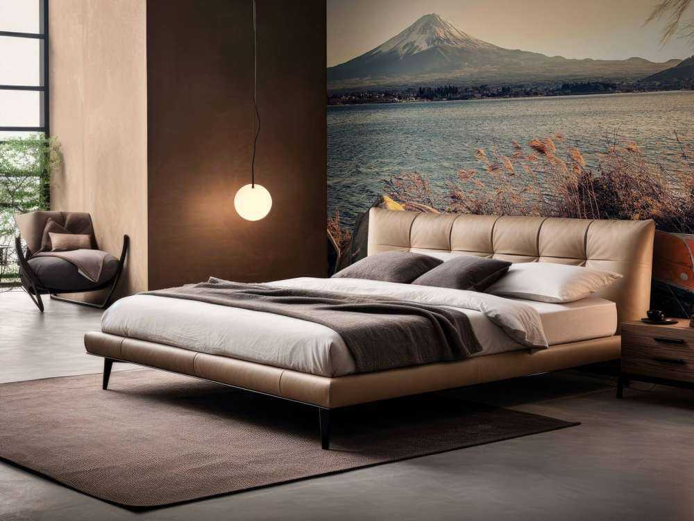 Rustige oever aan Fuji meer