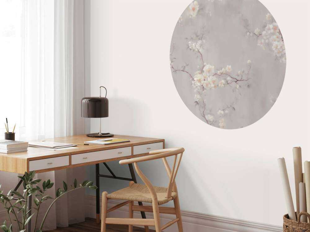 Lovely Branches of Flowers Taupe