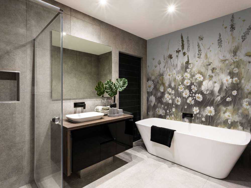 Lush Greenery of Summer Warm Taupe