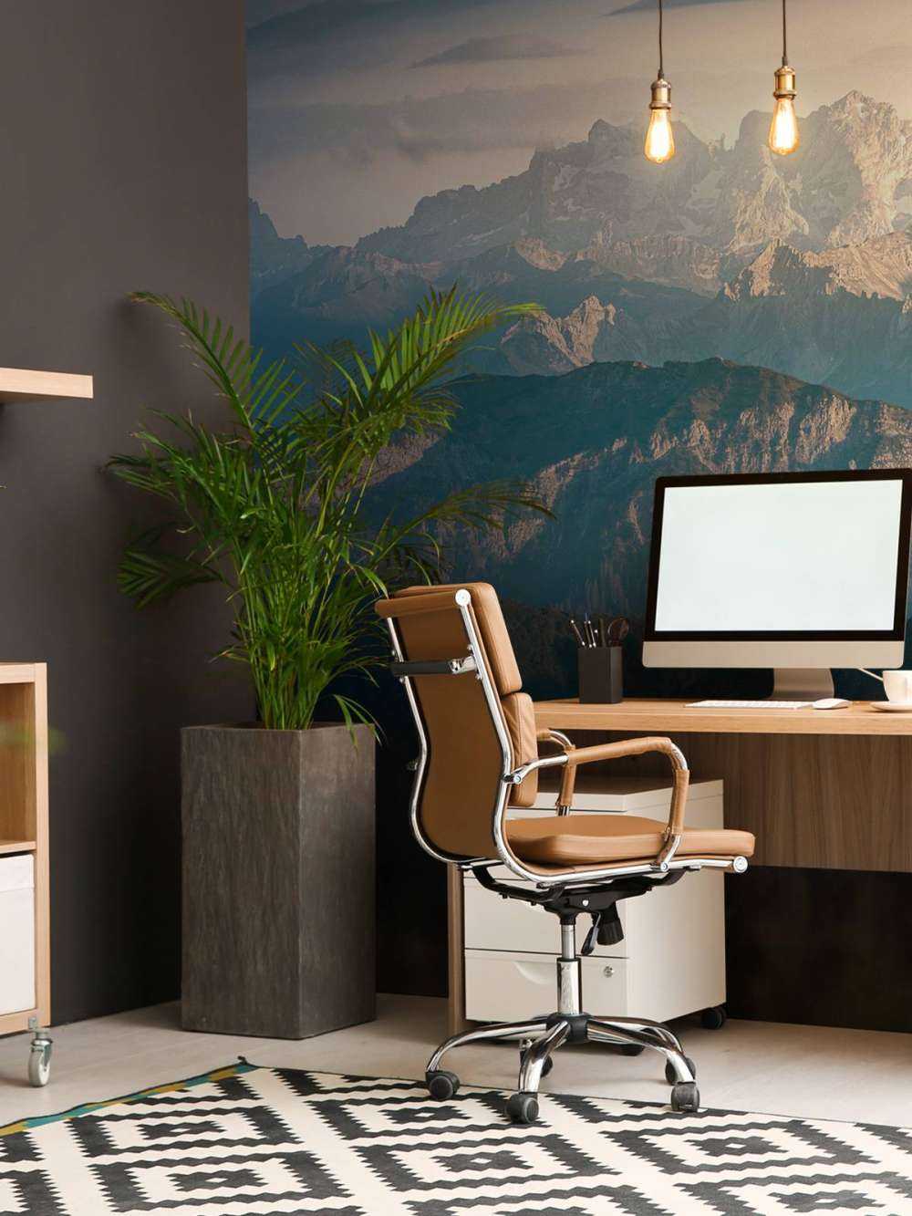 Blauwe gelaagdheid in bergland