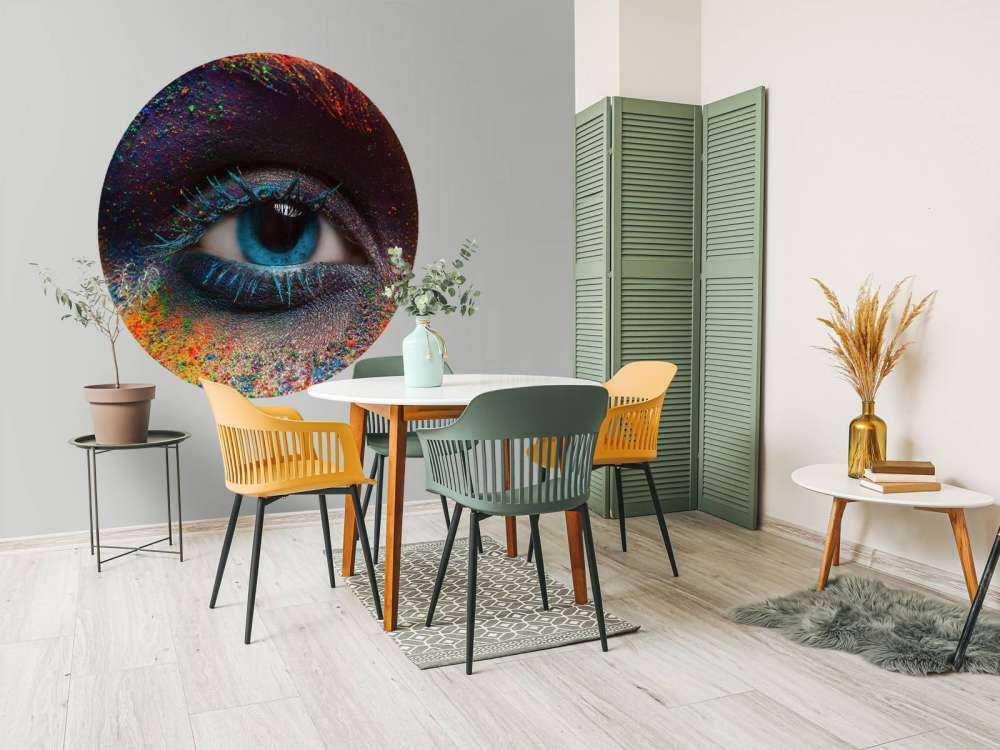 Kleurrijk oog
