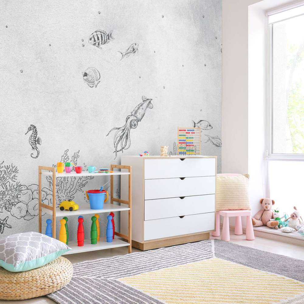 Inktvissen zee grijs