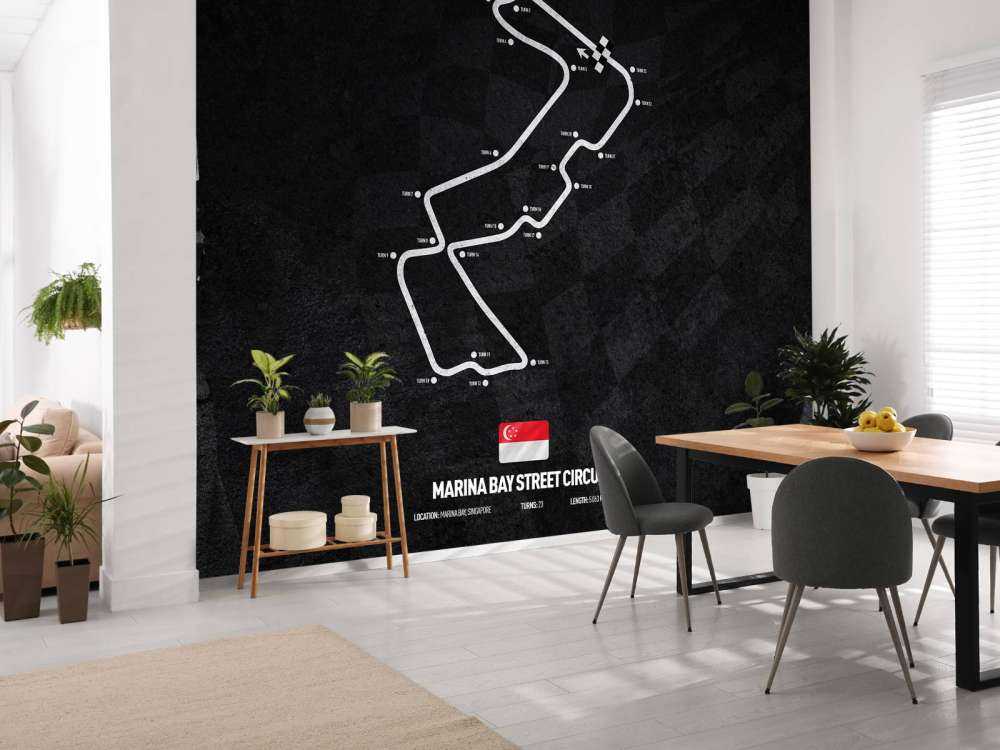 Formule 1 circuit - Marina Bay Street Circuit - Singapore