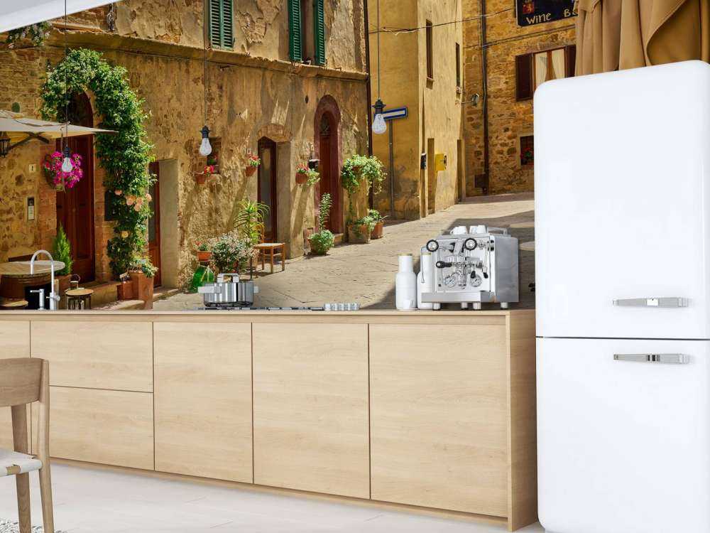 Terrassen in oud straatje