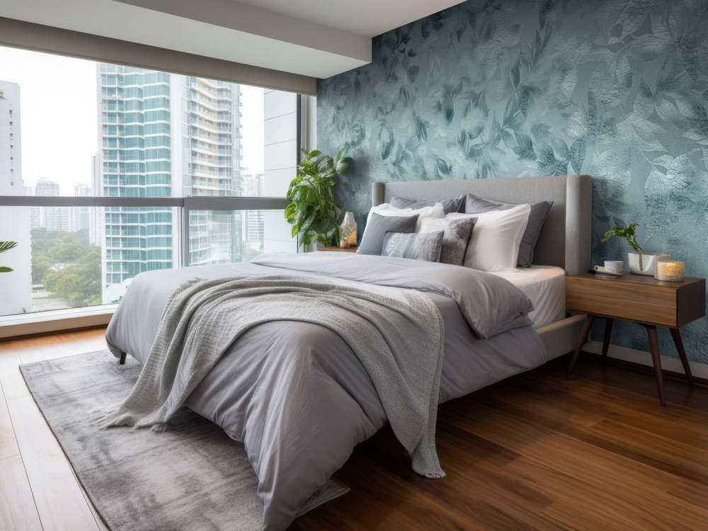 Blauwe bloemen structuur