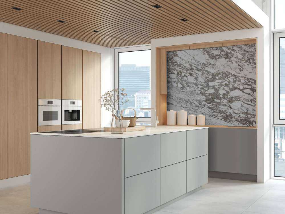 Wit marmer met grove structuur