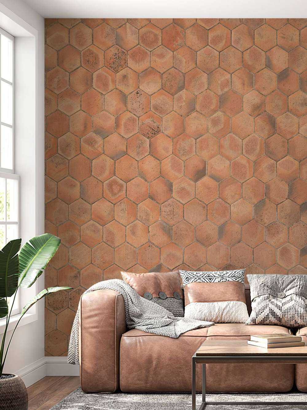 Ongepolijste stenen vloer