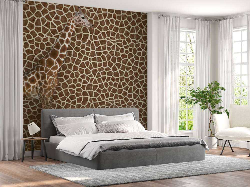 Gecamoufleerde giraffe