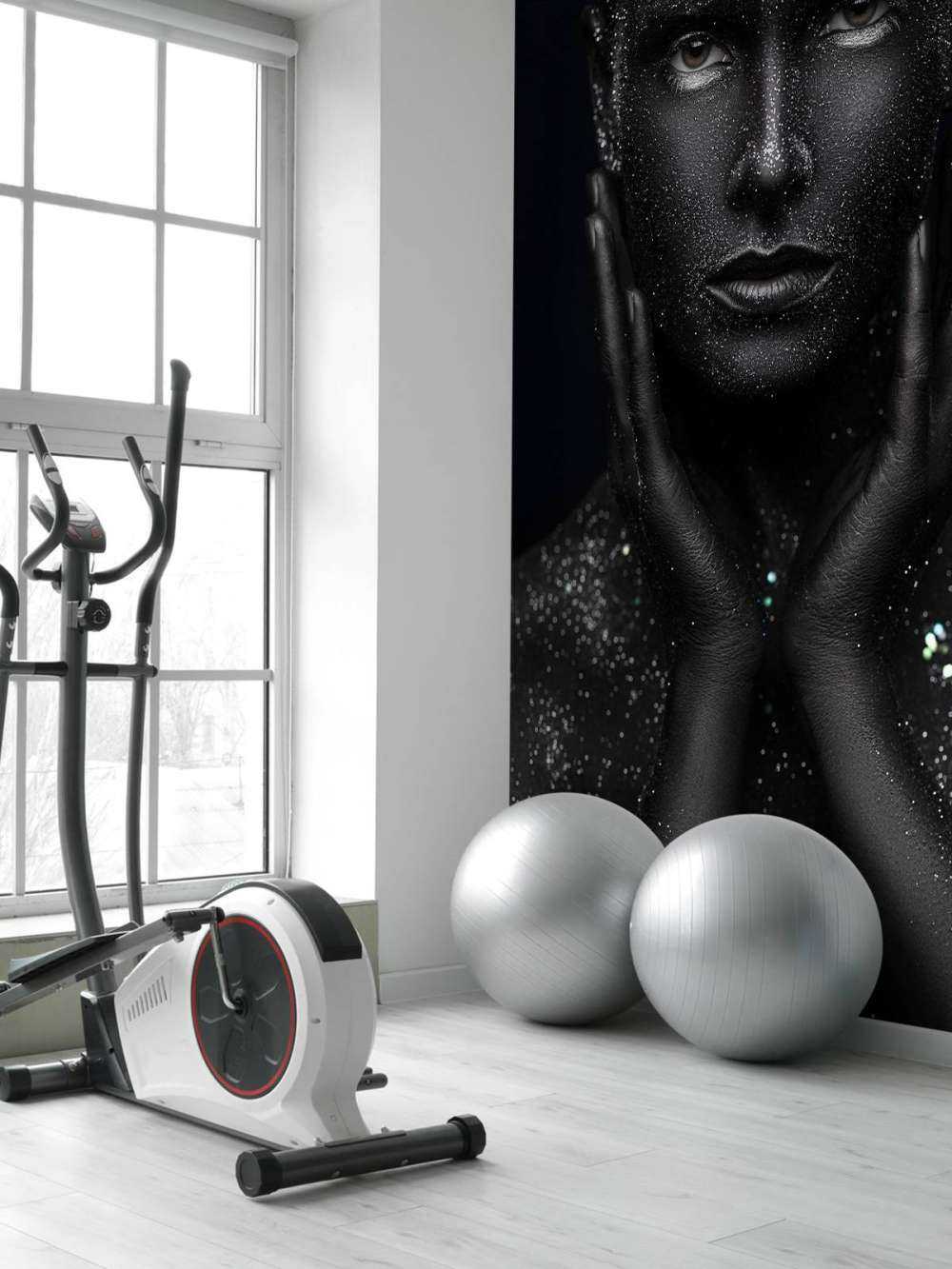 Vrouw met glitters