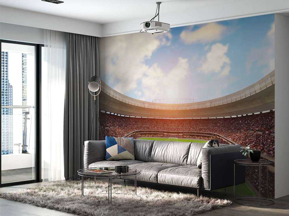 Gevuld voetbalstadion