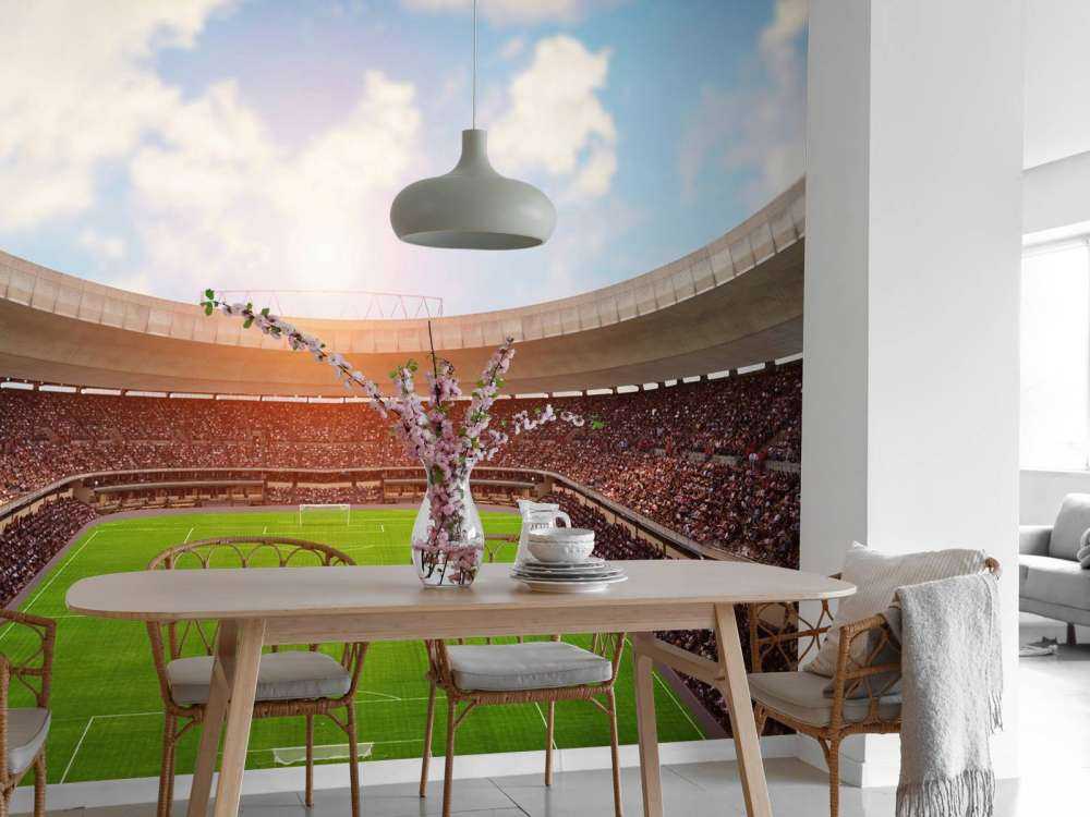 Gevuld voetbalstadion