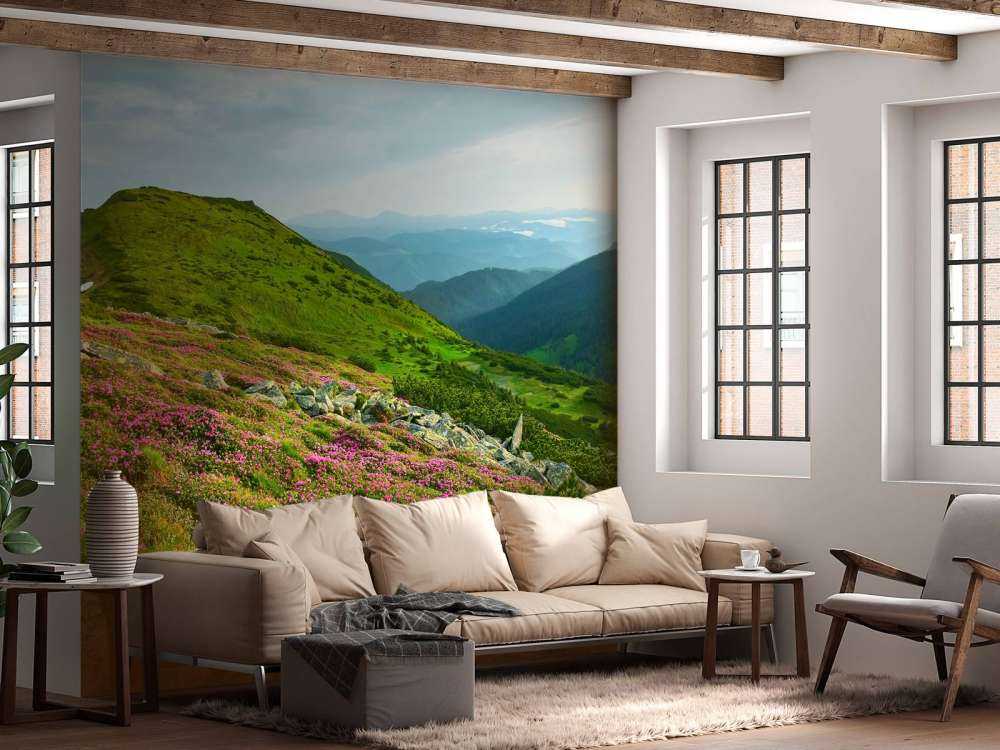 Rododendrons in de bergen