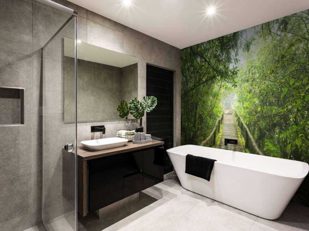 Groene, mistige jungle