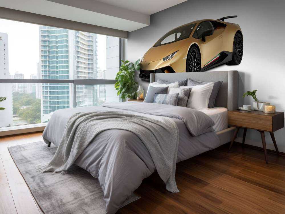 Lamborghini Huracán - Rechter voorkant wit