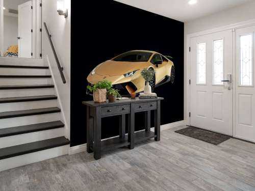 Lamborghini Huracán - Rechter voorkant, zwart