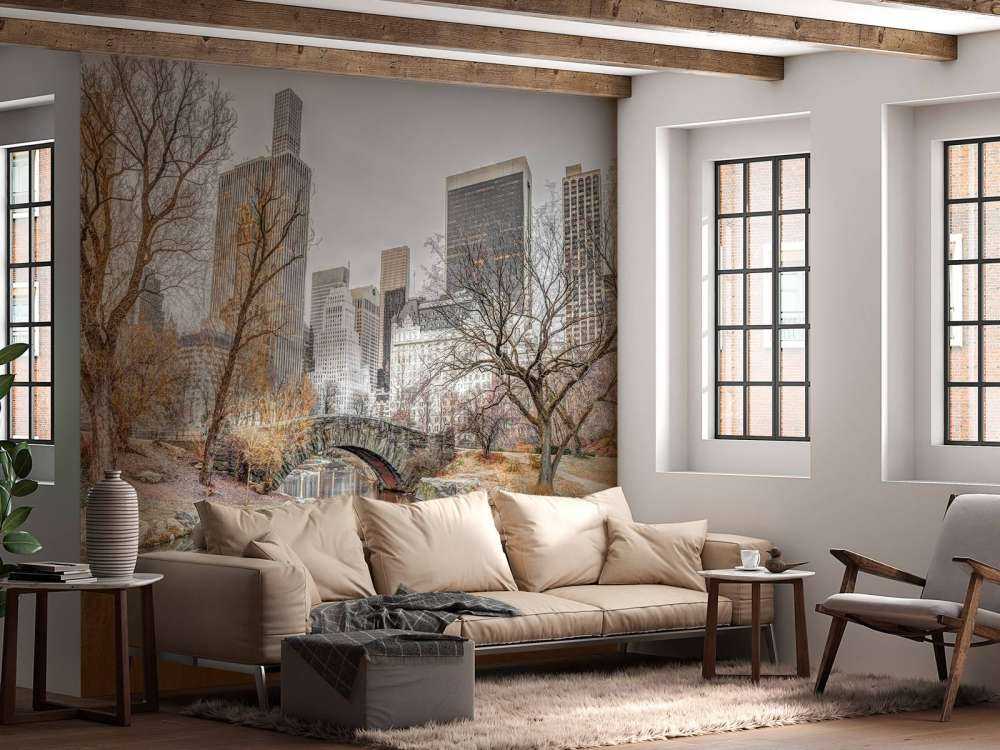 Central park in de winter