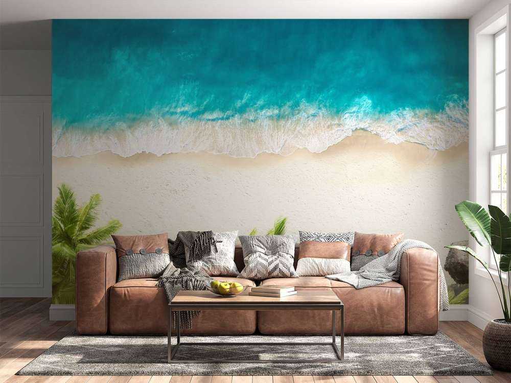 Luchtfoto zandstrand