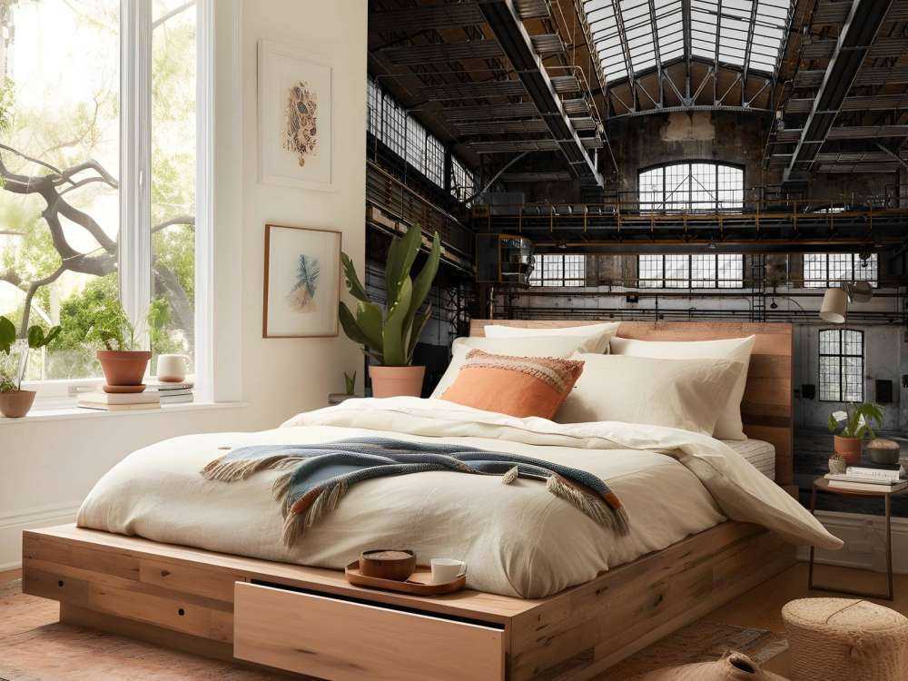 Verlaten industriële hal