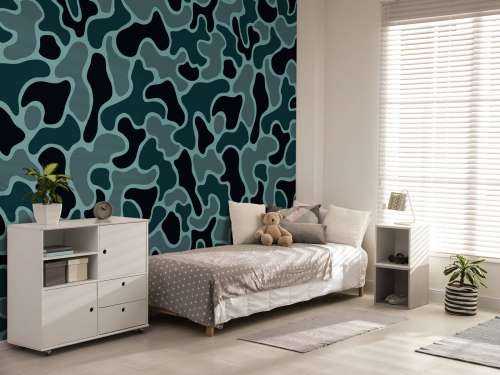 Groen grijze camouflage 