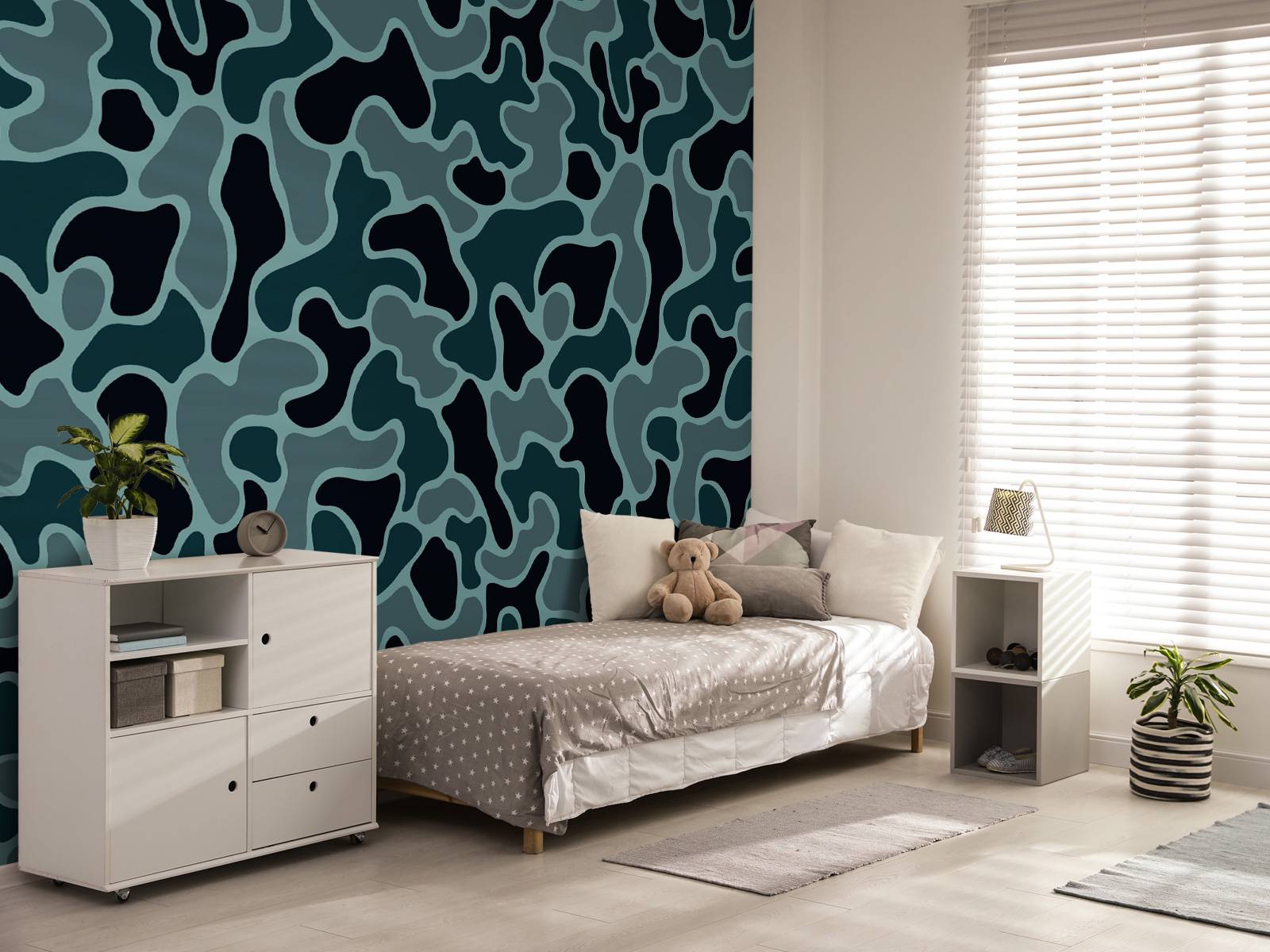 Groen grijze camouflage 