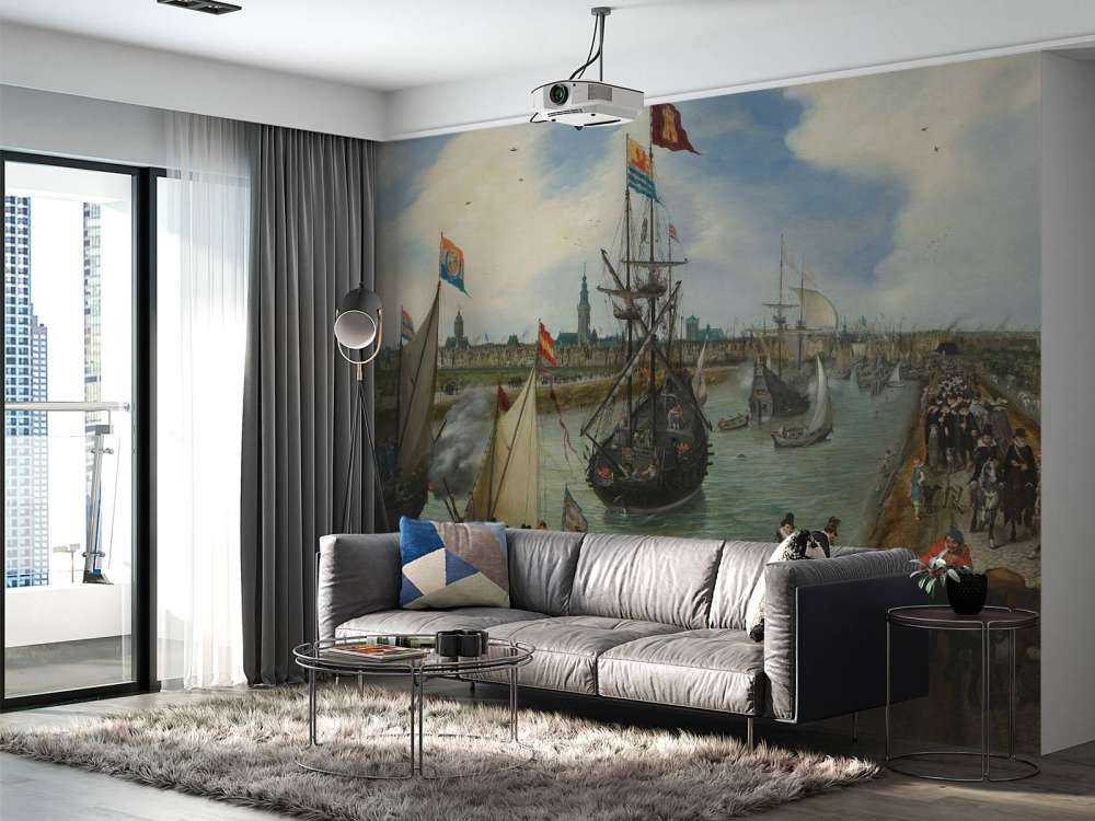 Het vertrek van een hoogwaardigheidsbekleder uit Middelburg